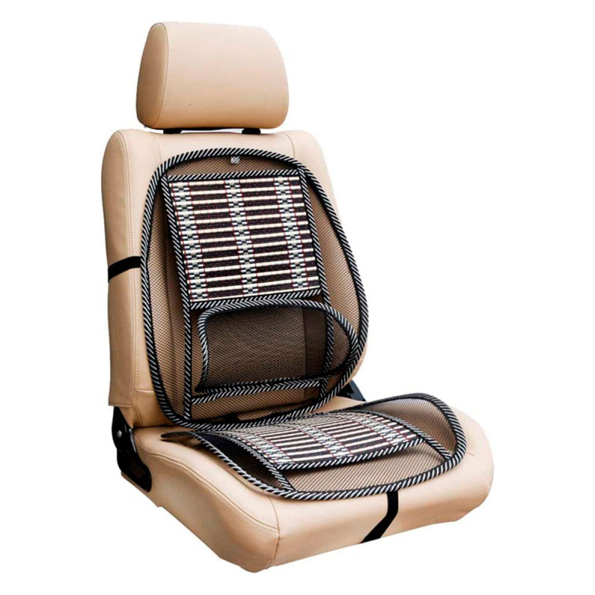 CUBRE ASIENTO - RESPALDO ORTOPEDICO LUMBAR BAMBU PARA AUTO WESTON 