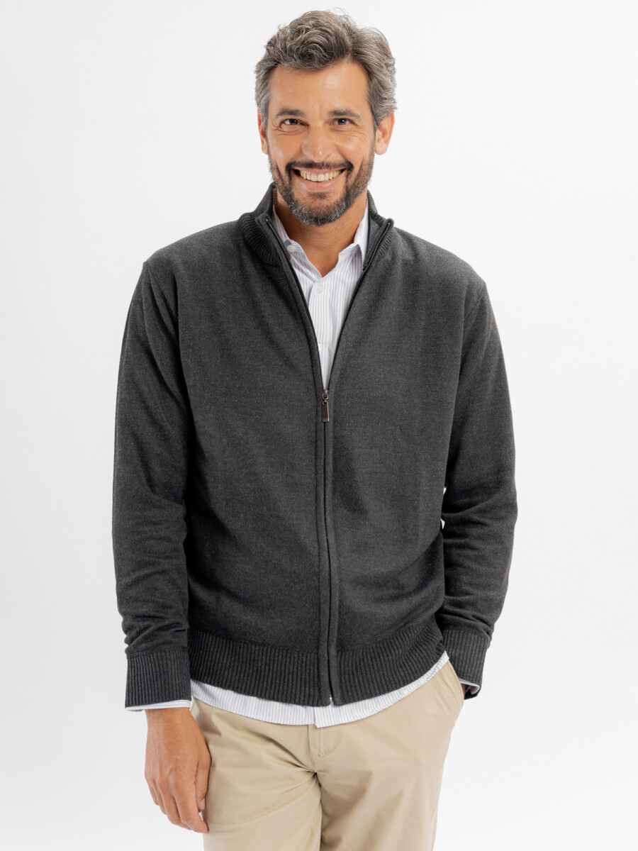 Campera tejida - grafito 