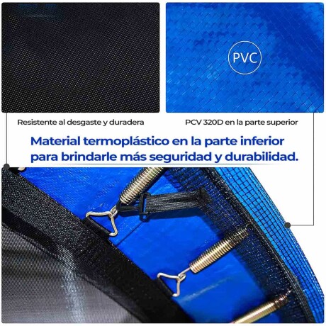 Cama Elástica Grande 2.44 + Cobertor + Red + Escalera Cme001244