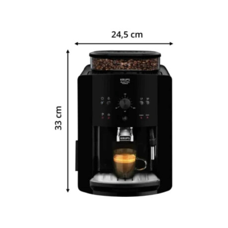 Cafetera Espresso Krups Super Automatica Con Espumador Negro