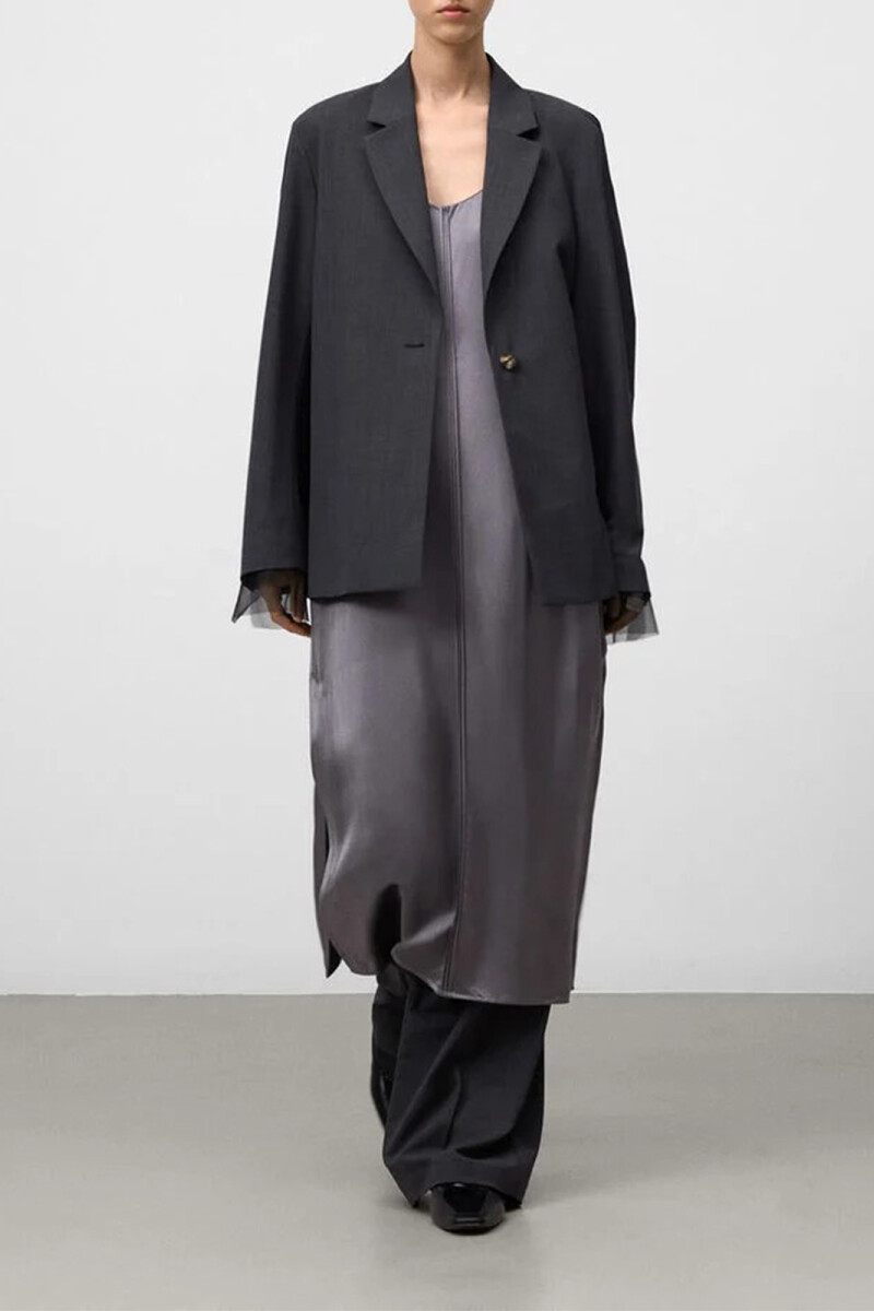 CHAQUETA Gris Melange