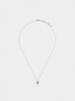 Collar Con Colgante De Circonitas plateado
