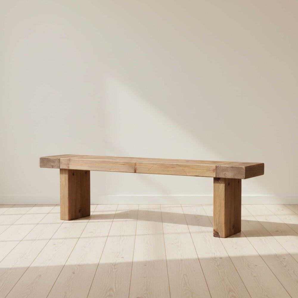 PIE DE CAMA MADERA NATURAL-BEIGE DIXON