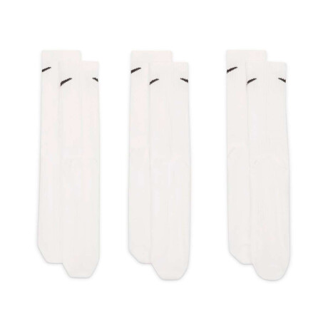 Medias Nike Everyday Media larga 3-Pack Unisex Blanco