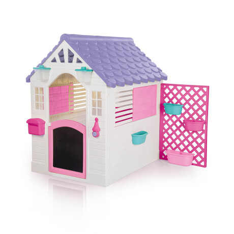 Casita Para Niños Europea C/Cerco 107x140x127 Rosa