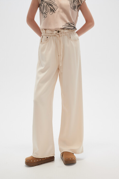 Pantalon Ravon Crudo / Natural