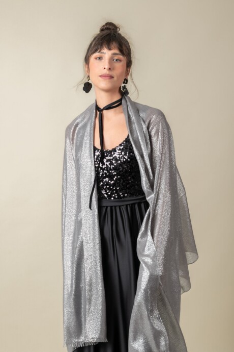 CHALL FRINGE Plateado