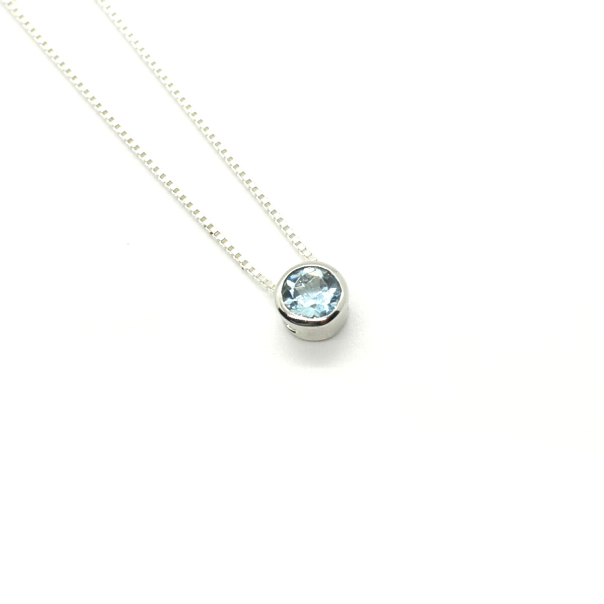 Cadena y Colgante en Plata 925 con Topacio 