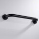AGARRADERA RECTA METALICA PARA BAÑO LINEA ROMA COLOR NEGRO NEGRO