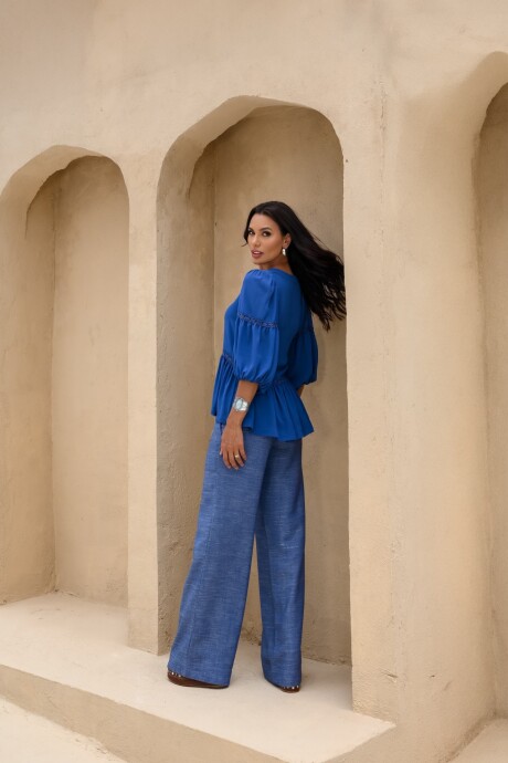 Pantalon Graziela Azul
