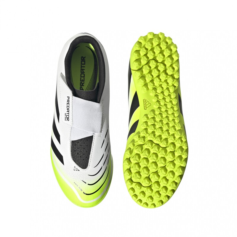 adidas PREDATOR CLUB VEL TF J White & Yellow