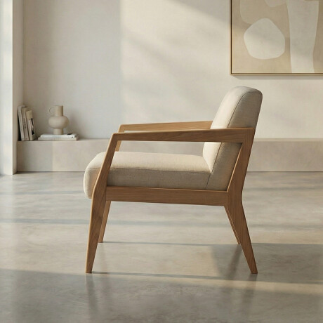 Butaca Zara - Tela Rústica 218-G2 (Cruda)