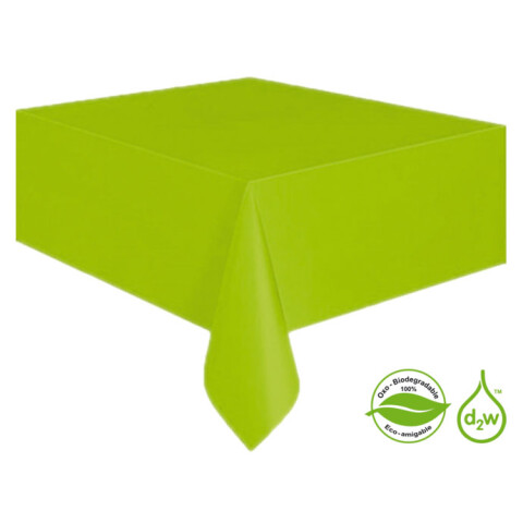 Mantel Biodegradable Rectangular Verde Limón
