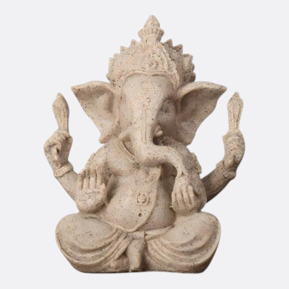 Figura Decoración Ganesha 9.5cm - Marfil 