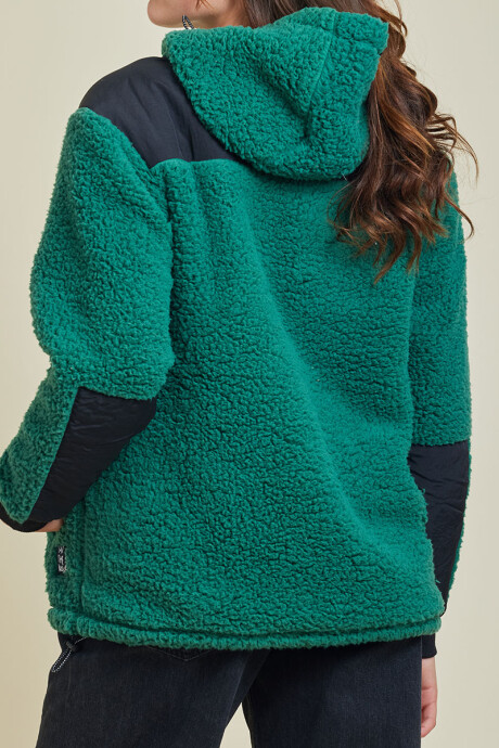 CANGURO S/C ELLES ( SHERPA ) RUSTY Verde