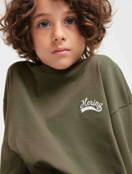 BUZO INFANTIL CON ESTAMPA - VERDE VERDE
