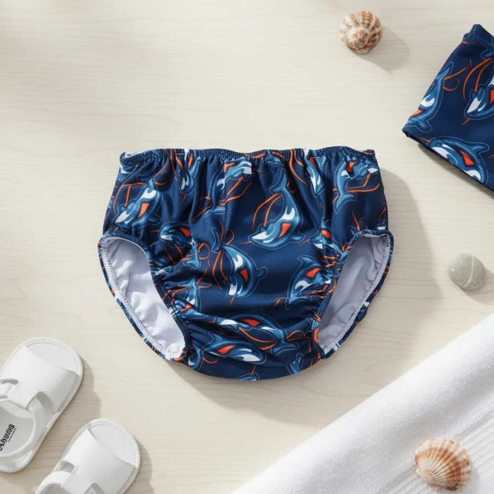 Pañal agua reutilizable TUGA 24 a 30 meses navy orca