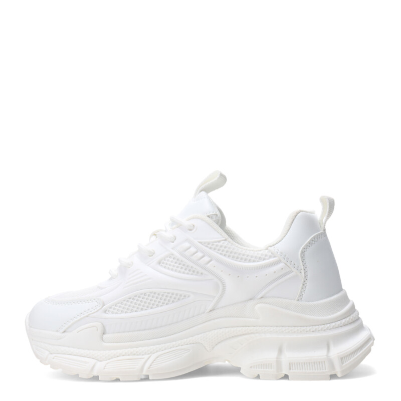 Championes de Mujer Miss Carol VESCOVO acordonado Blanco