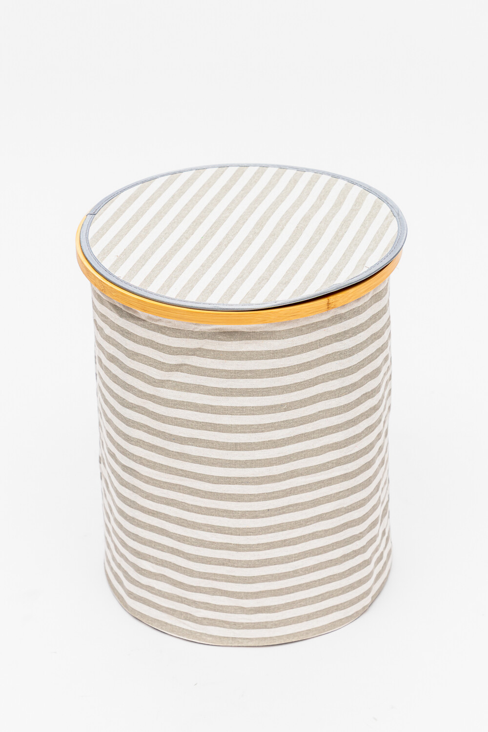 Cesto Solara A Rayas C/tapa Estampado 2