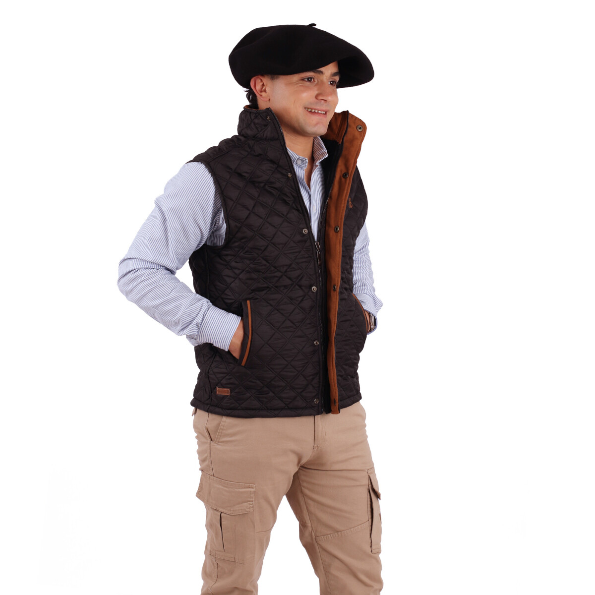 Chaleco Capitoneado de Hombre Ecuestre - Negro 