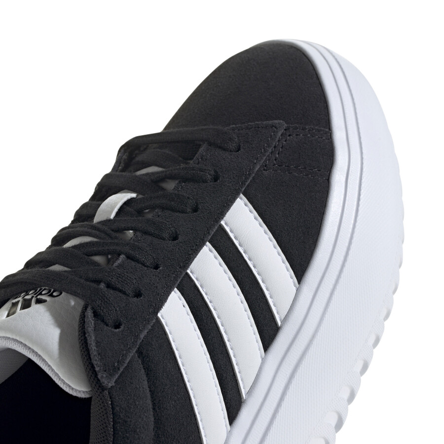Championes de Mujer Adidas Grand Court Plataforma Negro - Blanco