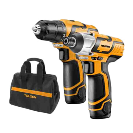 TOLSEN KIT LI-ION TALADRO ATORNILLADOR&LLAVE DE IMPACTO (*) Tolsen Kit Li-ion Taladro Atornillador&llave De Impacto (*)