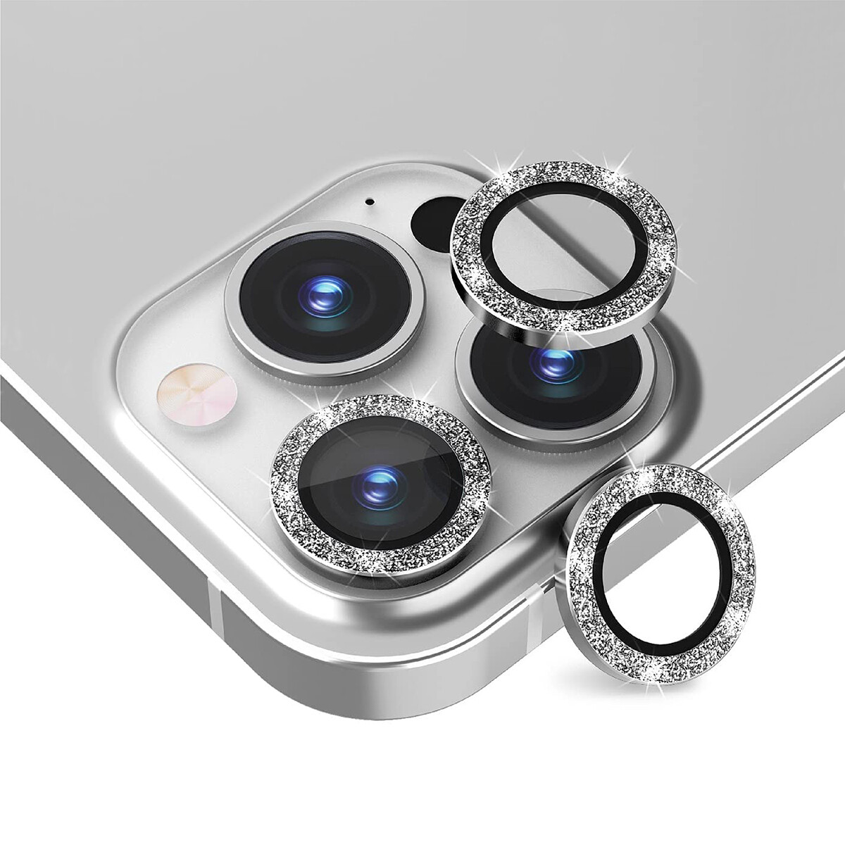 Peak series lens protector diamond (2pcs) iphone 13/13 mini - Silver 