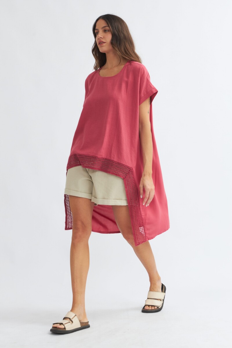 Blusa irregular MAGENTA