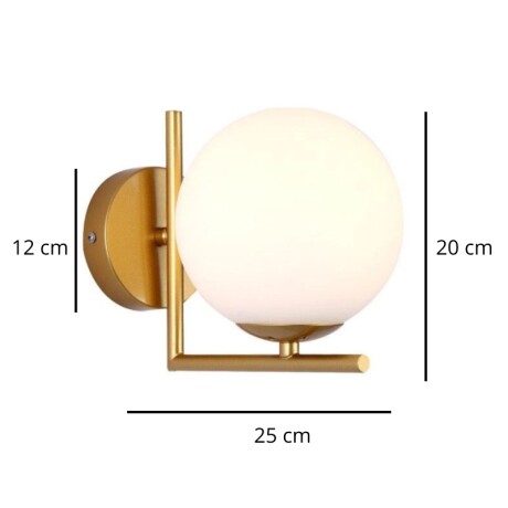 ARTEFACTO PARA PARED SANTORINI Lámpara de Pared Santorini Dorado