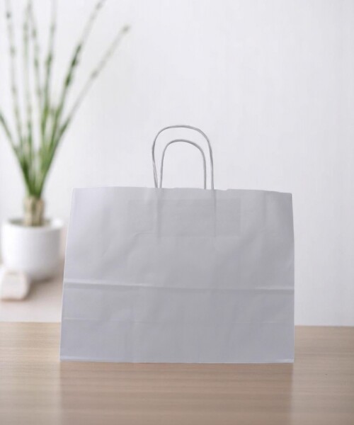 Bolsa lisa luna 32x10x23cm BLANCO