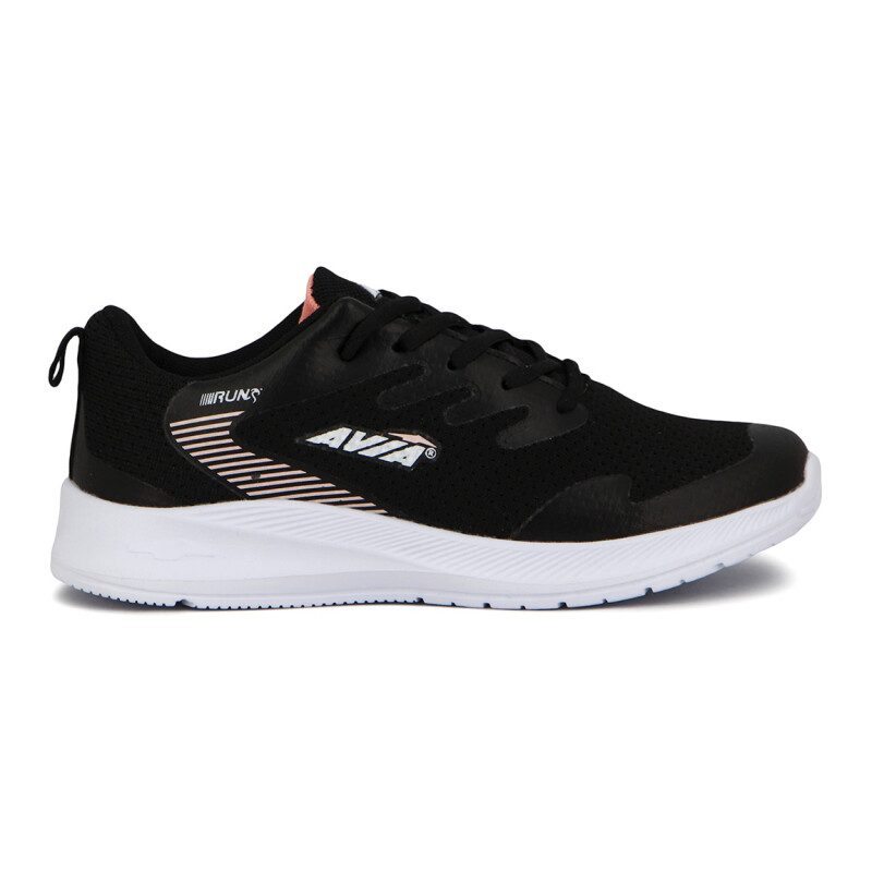 Avia Zapatillas Acordonadas Para Dama Dard- Black/white Negro-blanco