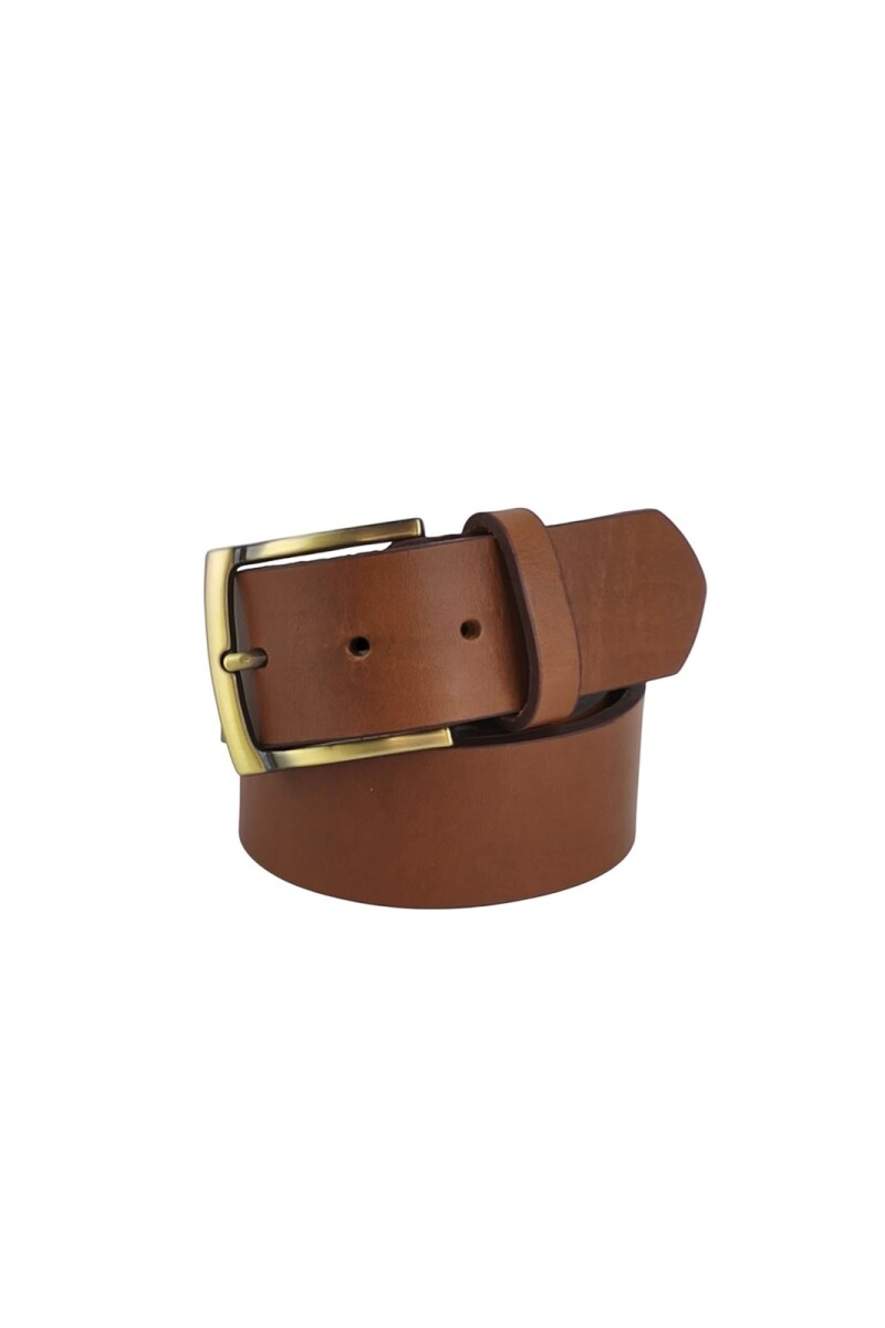 Cinturon de cuero 40 mm Marron claro