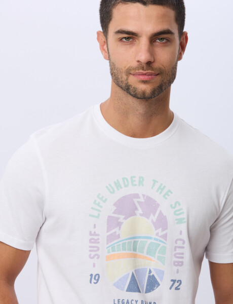 REMERA ESTAMPADA DE ALGODÓN Blanco