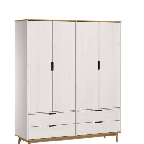 Ropero 4 Puertas 4 Cajones Línea Nórdica Blanco 3065 Ropero 4 Puertas 4 Cajones Línea Nórdica Blanco 3065