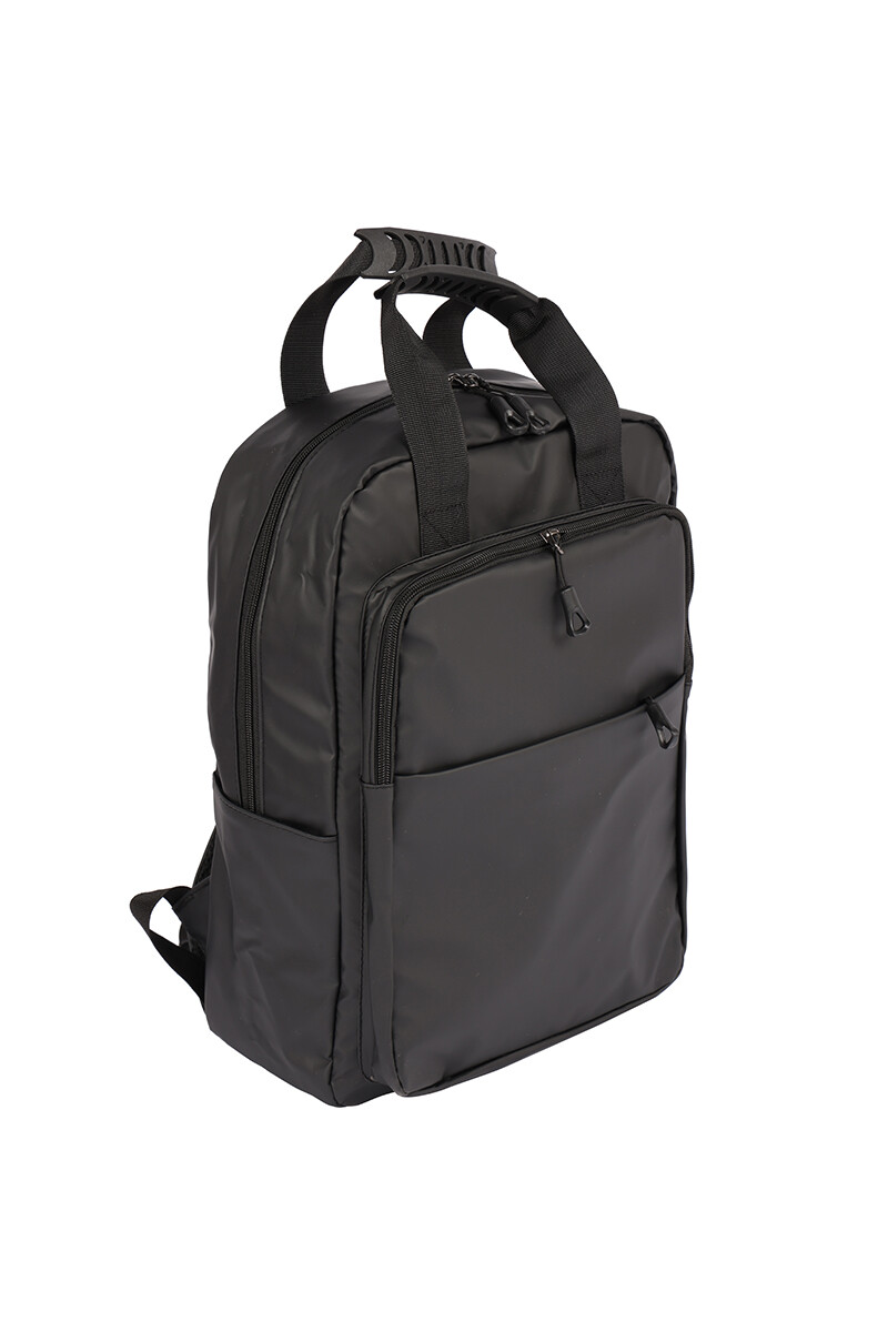 Mochila clásica multicierres Negro