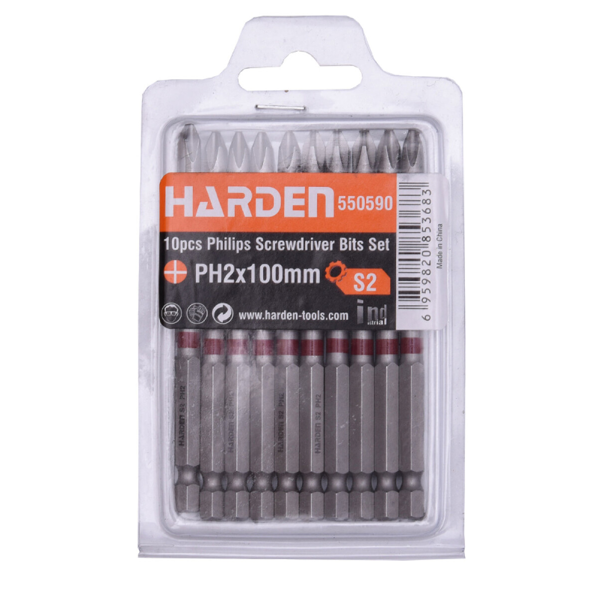 PUNTAS DESTORNILLADOR PH2 X 100MM 10 PZAS PRO HARDEN ++ - N/a 