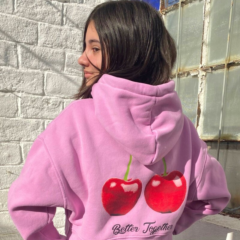 Buzo crop Cherrys N+ Rosado