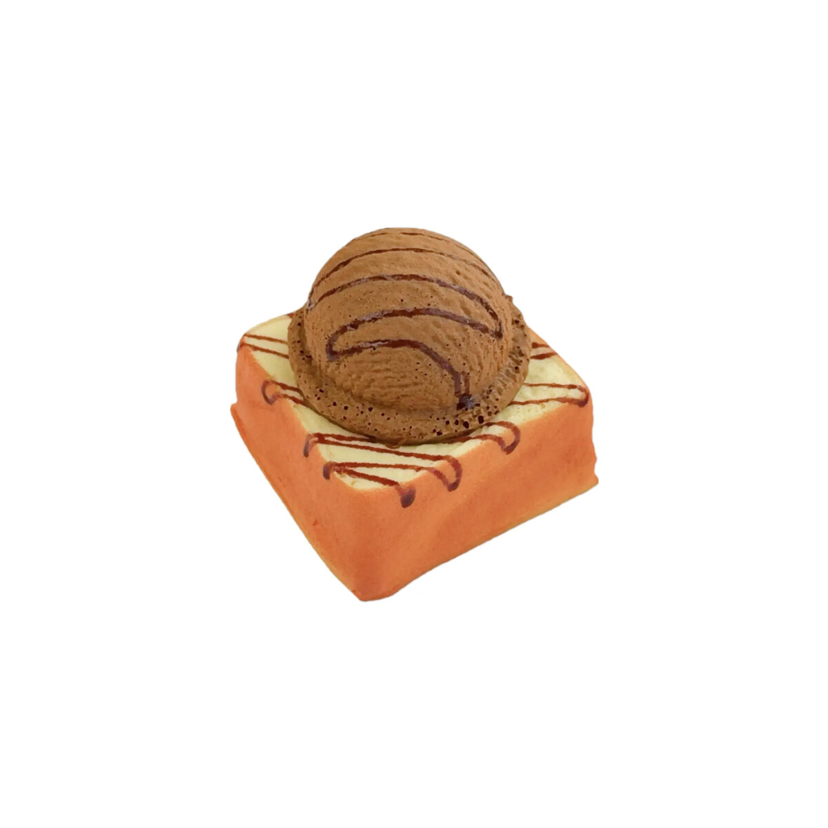 Squishy Postre con Helado - Marron 