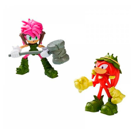Pack X2 Figuras Serie Sonic SON2015 AMY-KNUCKLES