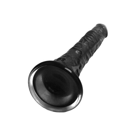 Dildo Curvo con Ventosa 19 cm Negro