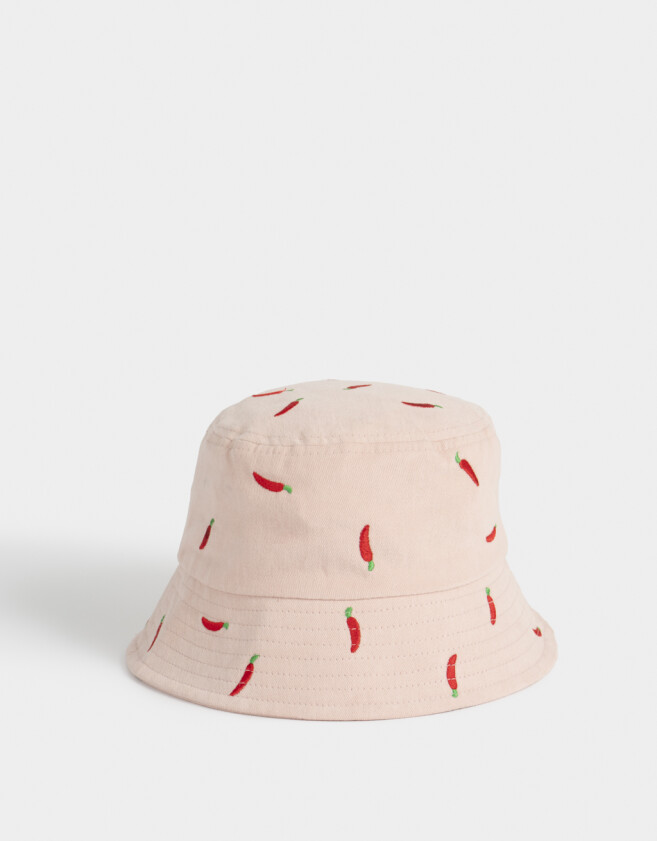 Sombreros Piluso Bordado - Rosa Claro