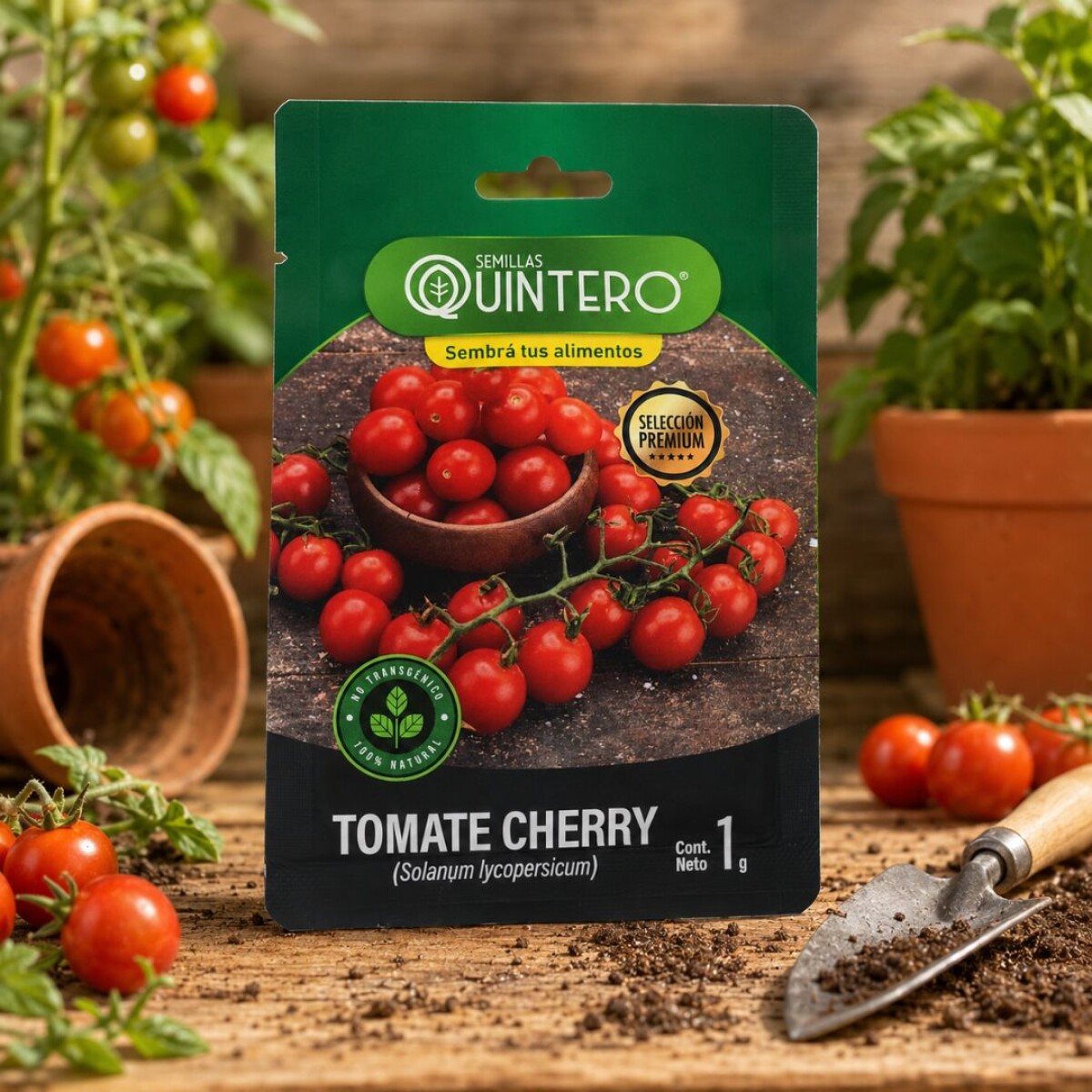 SEMILLAS DE TOMATE CHERRY DETERMINADO 1 GRAMO 