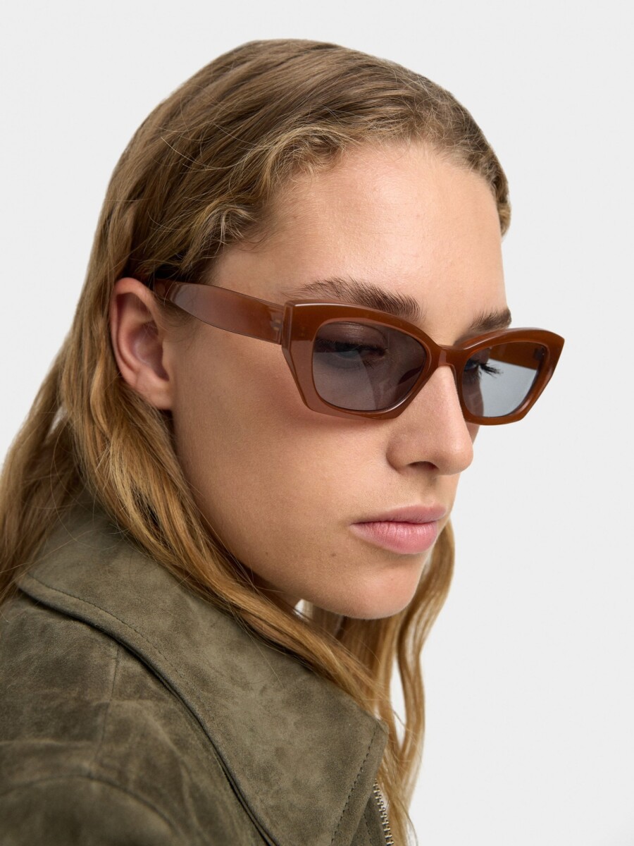 Gafas De Sol Cat Eye marron