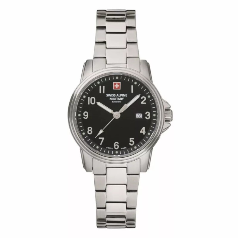 Reloj Swiss Alpine Military Leader 7711.1137 para mujer con correa de acero Reloj Swiss Alpine Military Leader 7711.1137 Para Mujer Con Correa De Acero