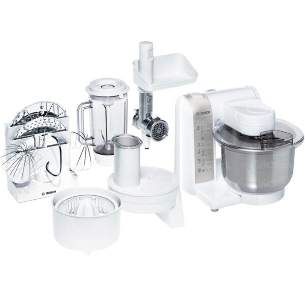 Robot de cocina Bosch MUM4880 c/accesorios 600W blanco