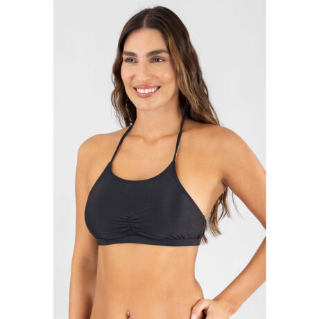 Top halter Negro