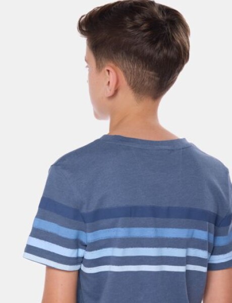 REMERA RAYADA Piedra
