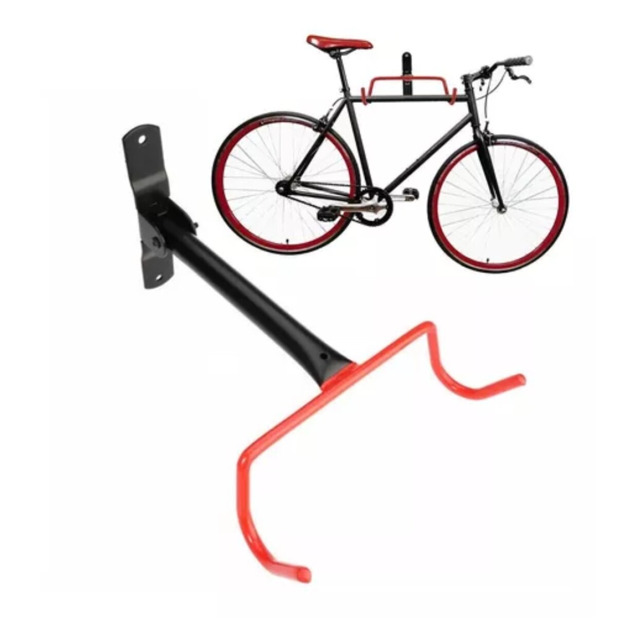 SOPORTE P/COLGAR BICI DEL CUADRO - NEGRO 