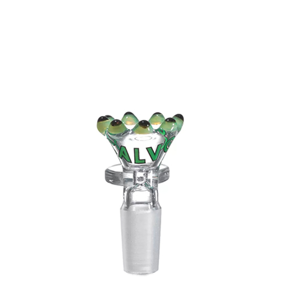 QUEMADOR CALVO GLASS PERLA 14MM MACHO - VERDE 