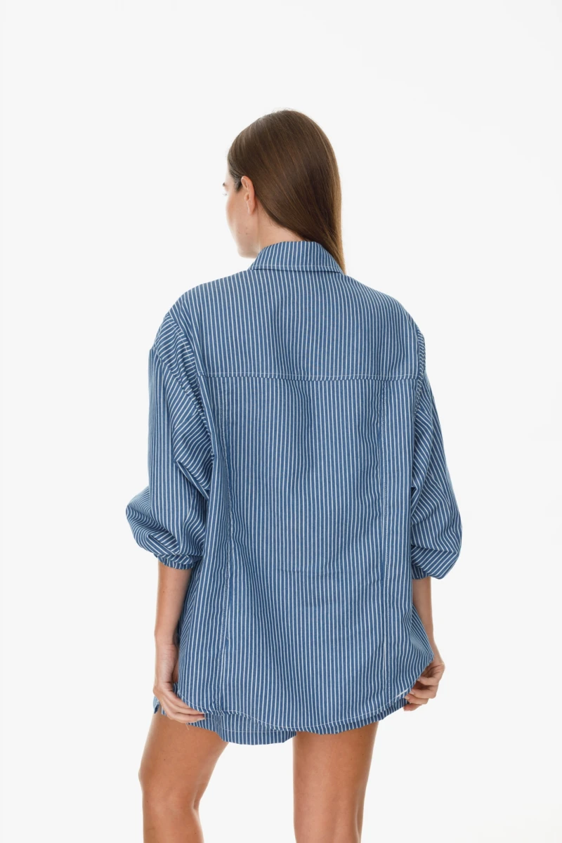 Camisa Fiore azul talle unico